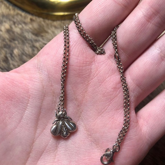 RARE SLANE & SLANE designer sterling silver Bee Free necklace - Picture 3 of 4